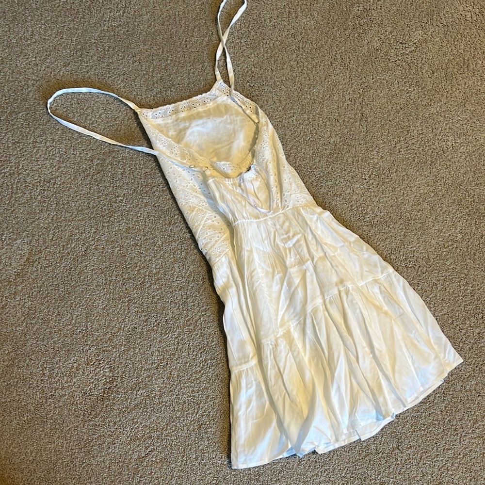 NWT Lulu's White Halter Mini Sundress - Picture 6 of 9